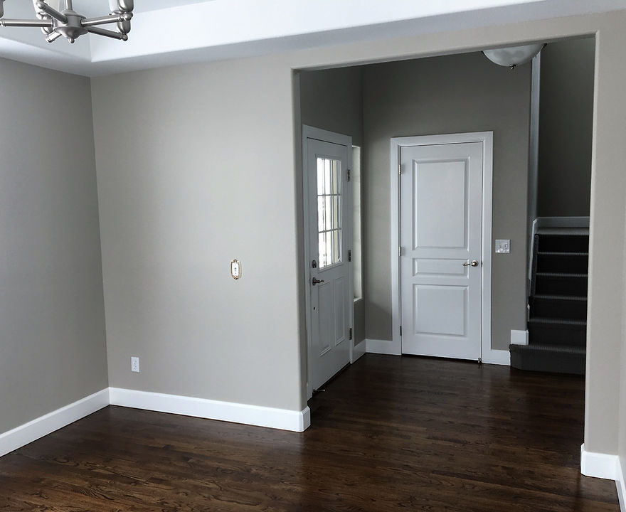 Freshly painted interior room shown on Alan Painting's website